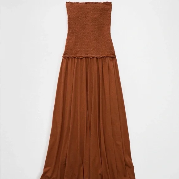 American Eagle Outfitters Sunchaser Smocked Midi Dress - Picture 5 of 5